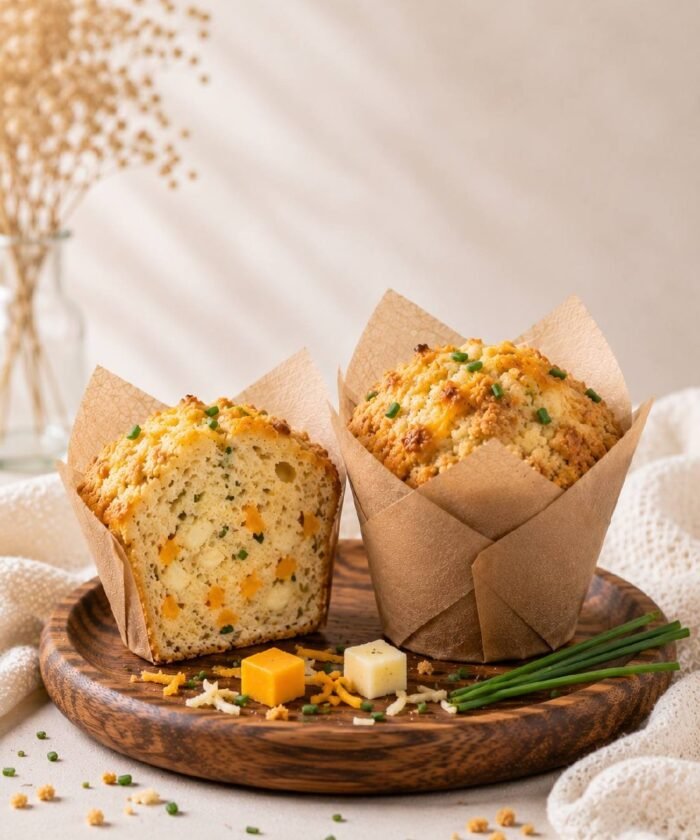 Cheese & Chive Muffin (Savory)