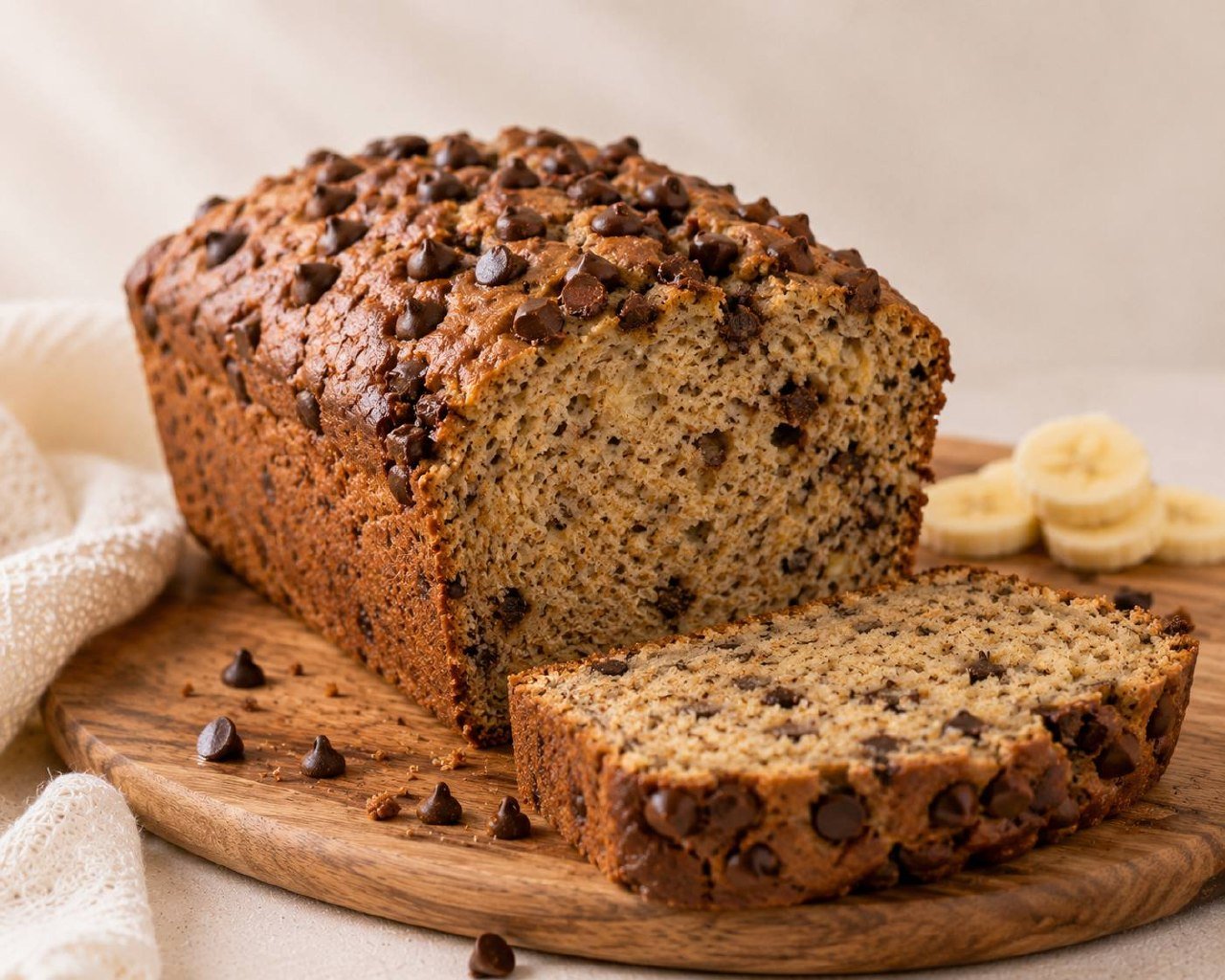 Banana Bread Protein Slice